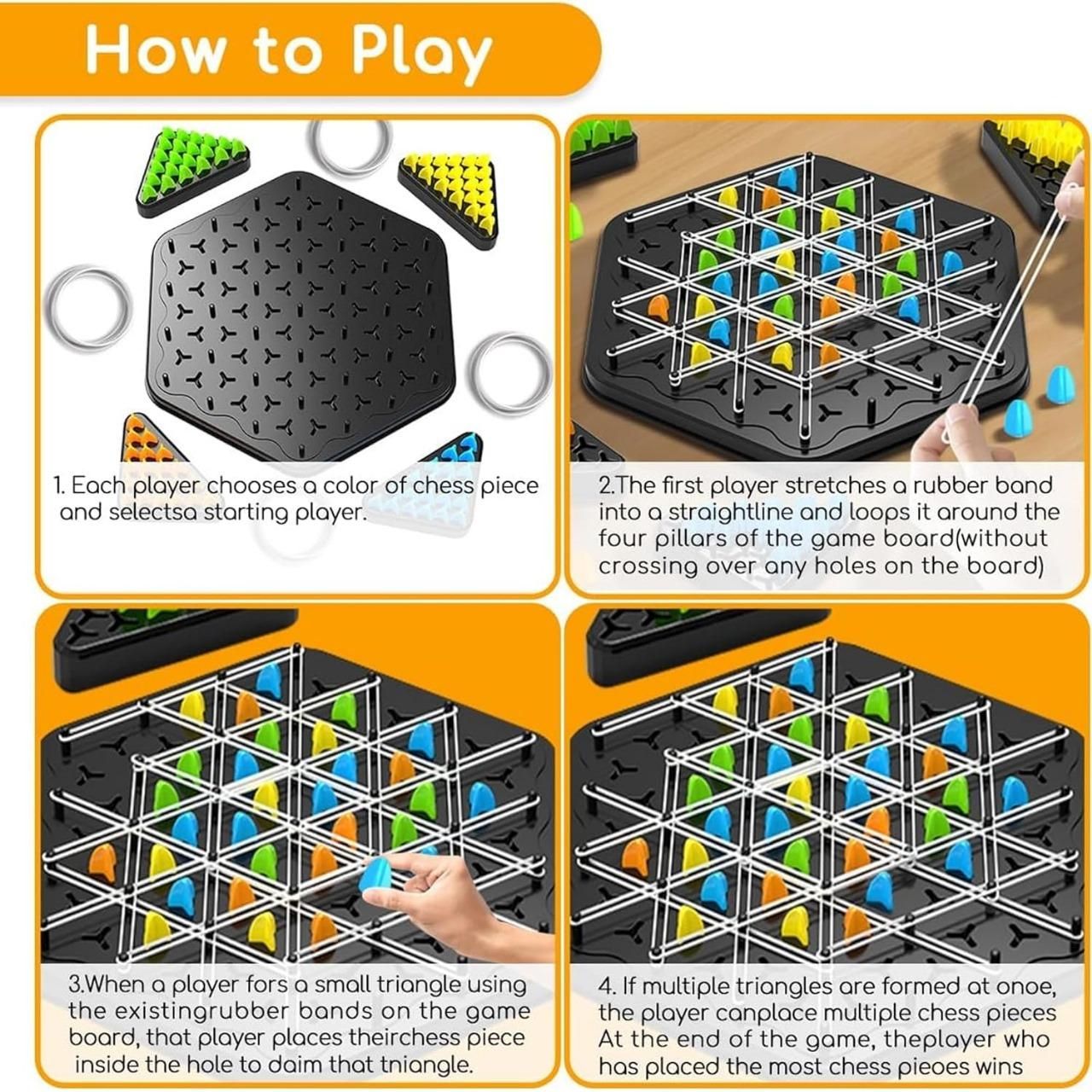 Chain Triangle Chess Game - Lootokart