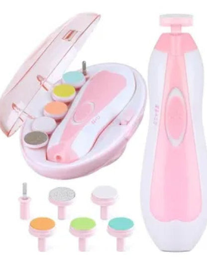 Baby Electric Nail File with LED Light – Quiet & Painless Nail Clipper for Infants - Lootokart