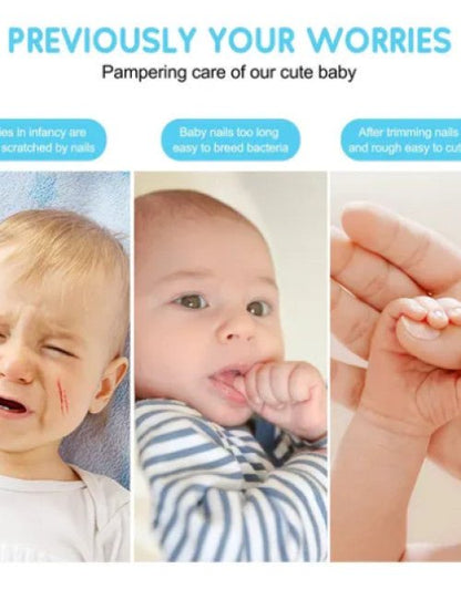 Baby Electric Nail File with LED Light – Quiet & Painless Nail Clipper for Infants - Lootokart