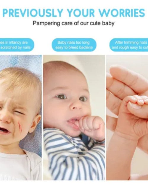 Baby Electric Nail File with LED Light – Quiet & Painless Nail Clipper for Infants - Lootokart