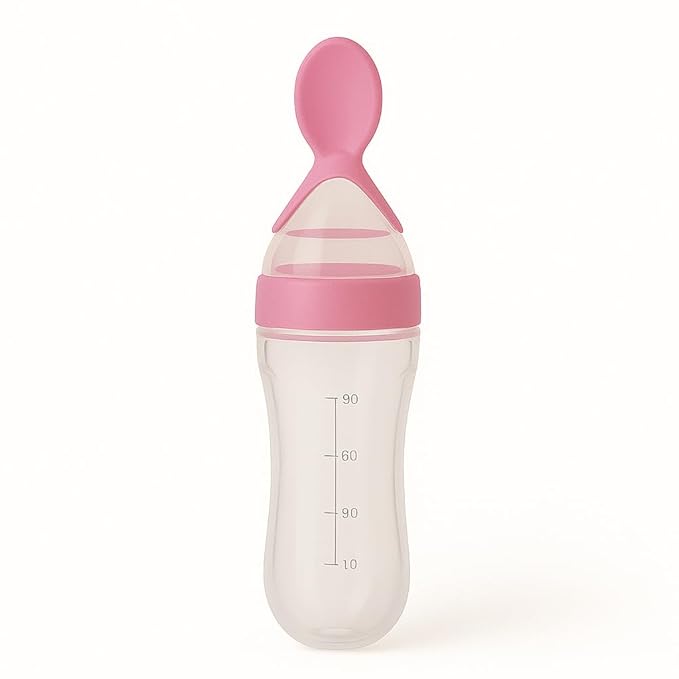 Baby Squeezy Food Grade Silicone Bottle Feeder for Baby Feeding - Lootokart