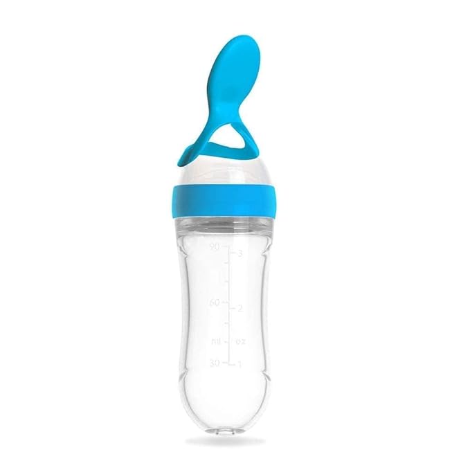 Baby Squeezy Food Grade Silicone Bottle Feeder for Baby Feeding - Lootokart
