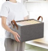 Clothes Organizer Fabric Cubes | Collapsible Storage Bins with Handles - Lootokart