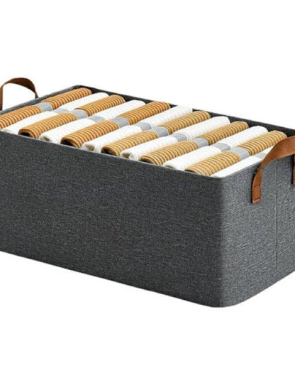Clothes Organizer Fabric Cubes | Collapsible Storage Bins with Handles - Lootokart